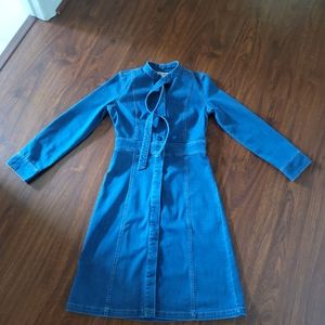 Madewell denim shirt dress size 2